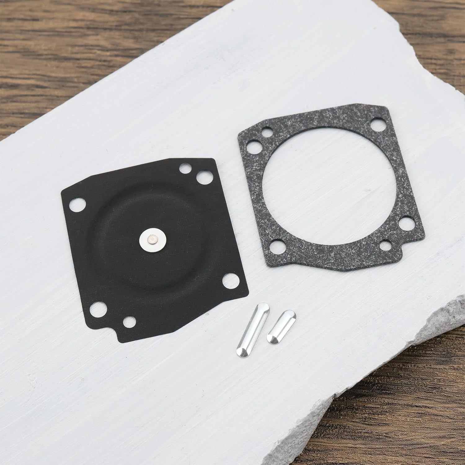 OTOTEC 2 Set Chainsaw Carburetor Diaphragm Repair Kit Replaces RB-122 Compatible with Husqvarna 346XPT 351 353 340 345 Chainsaw image number 5