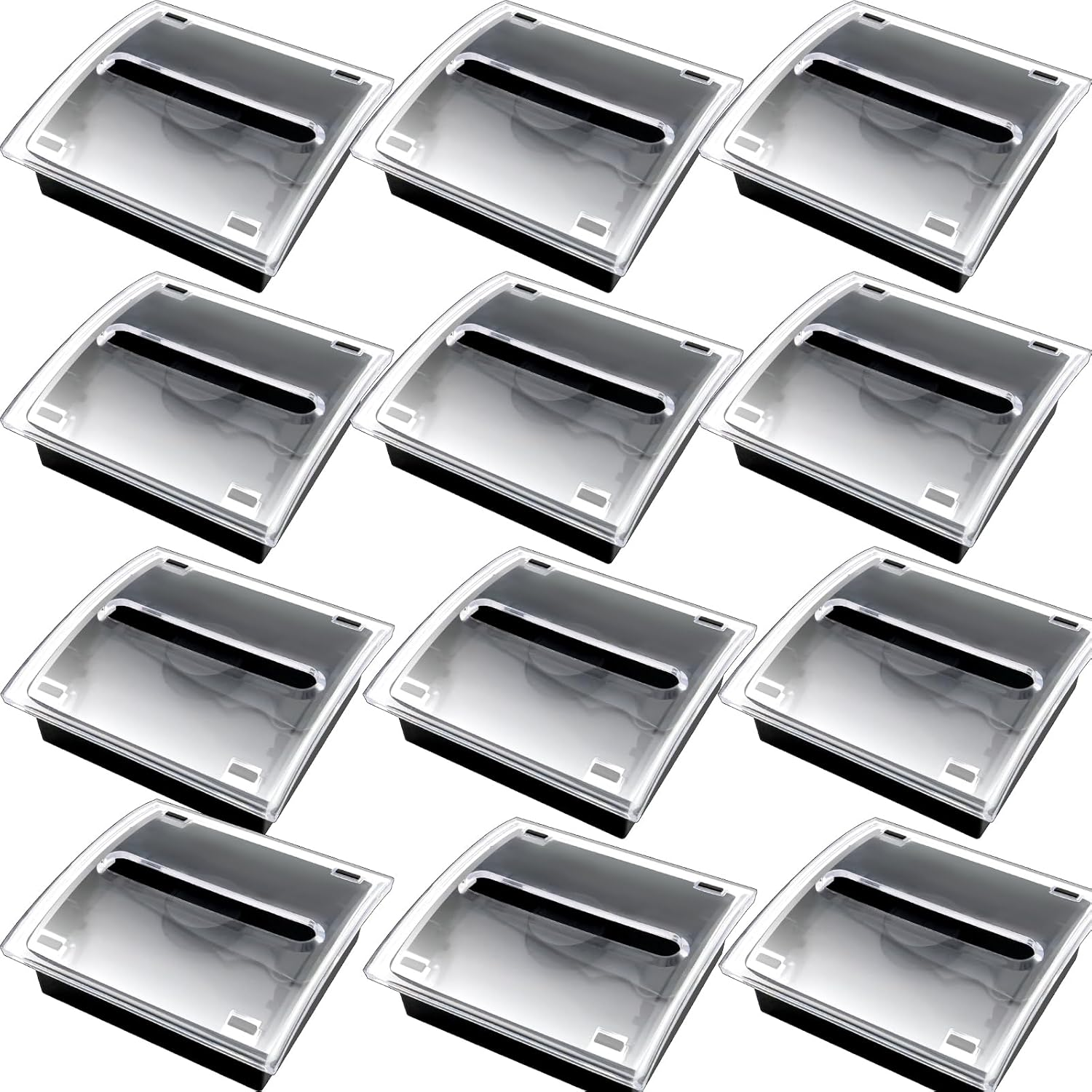 1 Pcs Pop up Sticky Note Dispenser Sticky Note Holder Pop up Note Dispenser Transparent Top for 3 X 3 Inch Sticky Notes School Office Home Store Black Base Clear Top (1) image number 5