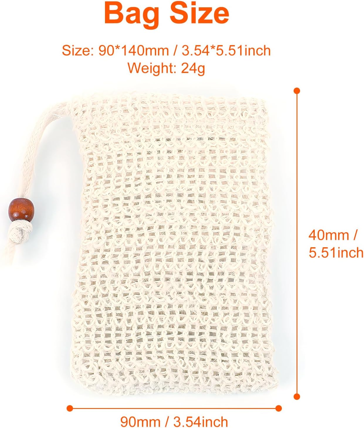 Eco-Friendly Skincare, Natural Exfoliation, Cotton Bathroom Accessories, Sustainable Soap Storage, Zero Waste Shower Products, Biodegradable Soap Pouch image number 1