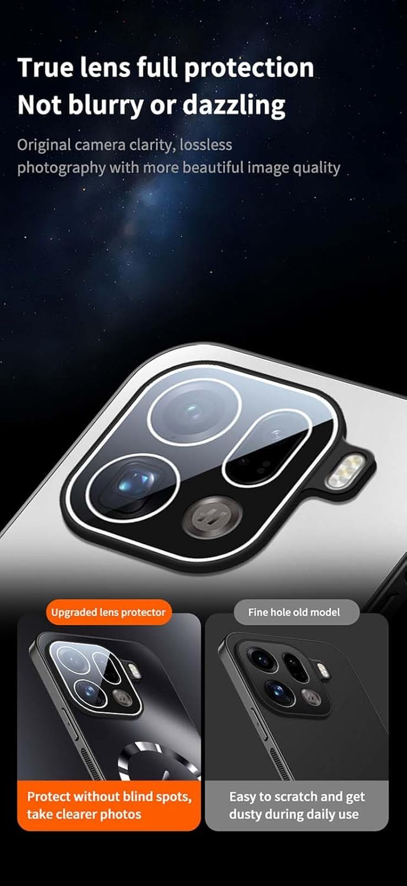 BORYA Magnetic Case for Oppo Find X9 Pro 5G, Matte Back and Uterassisted Wireless Charging with Lens Film, Military Shockproof Slim Protective Case - Black - Black image number 3