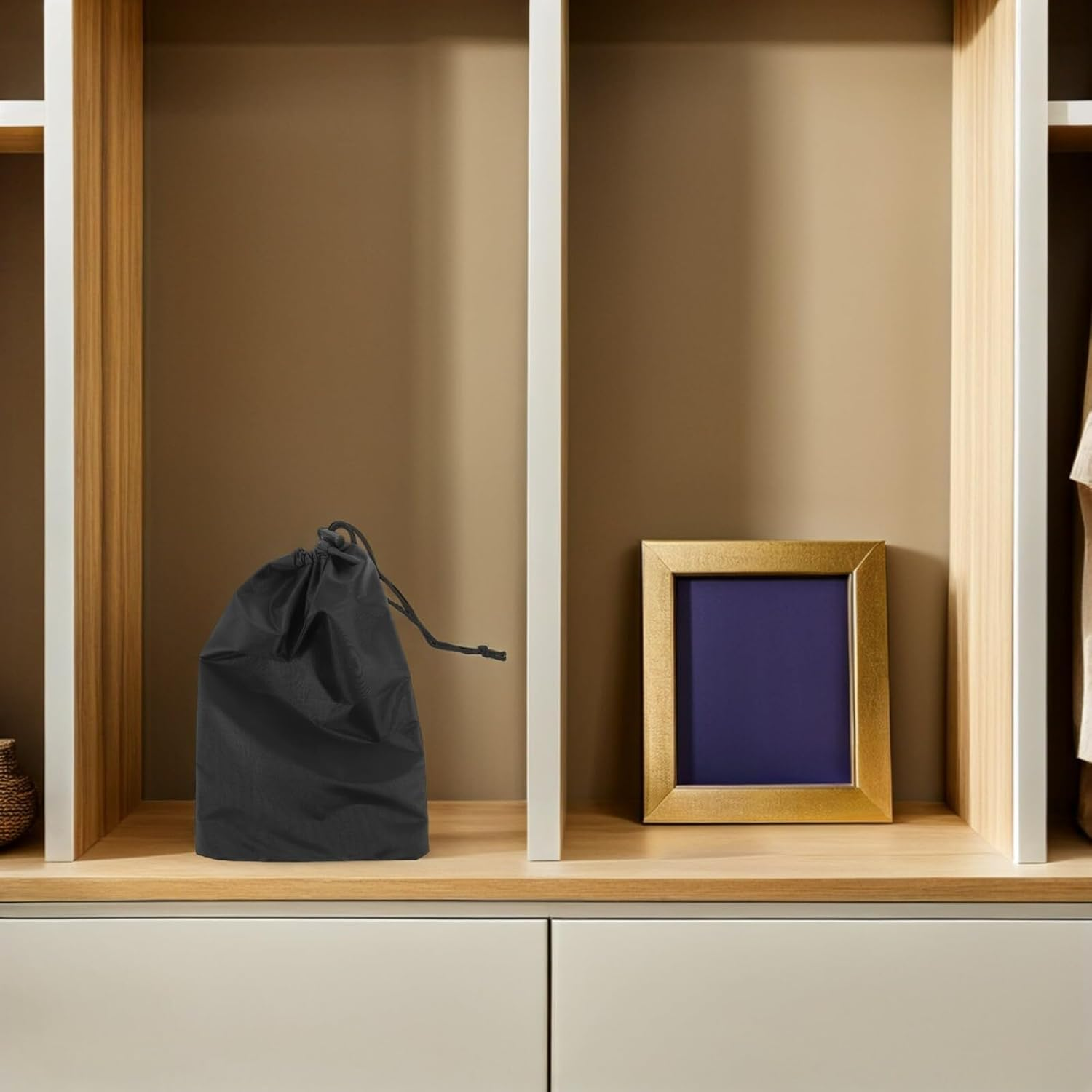 TEHAUX 3Pcs Portable Drawstring Bag Oxford Cloth Laundry Wet Bag for Swimwear Raincoat down Jacket Outdoor Storage Pouch