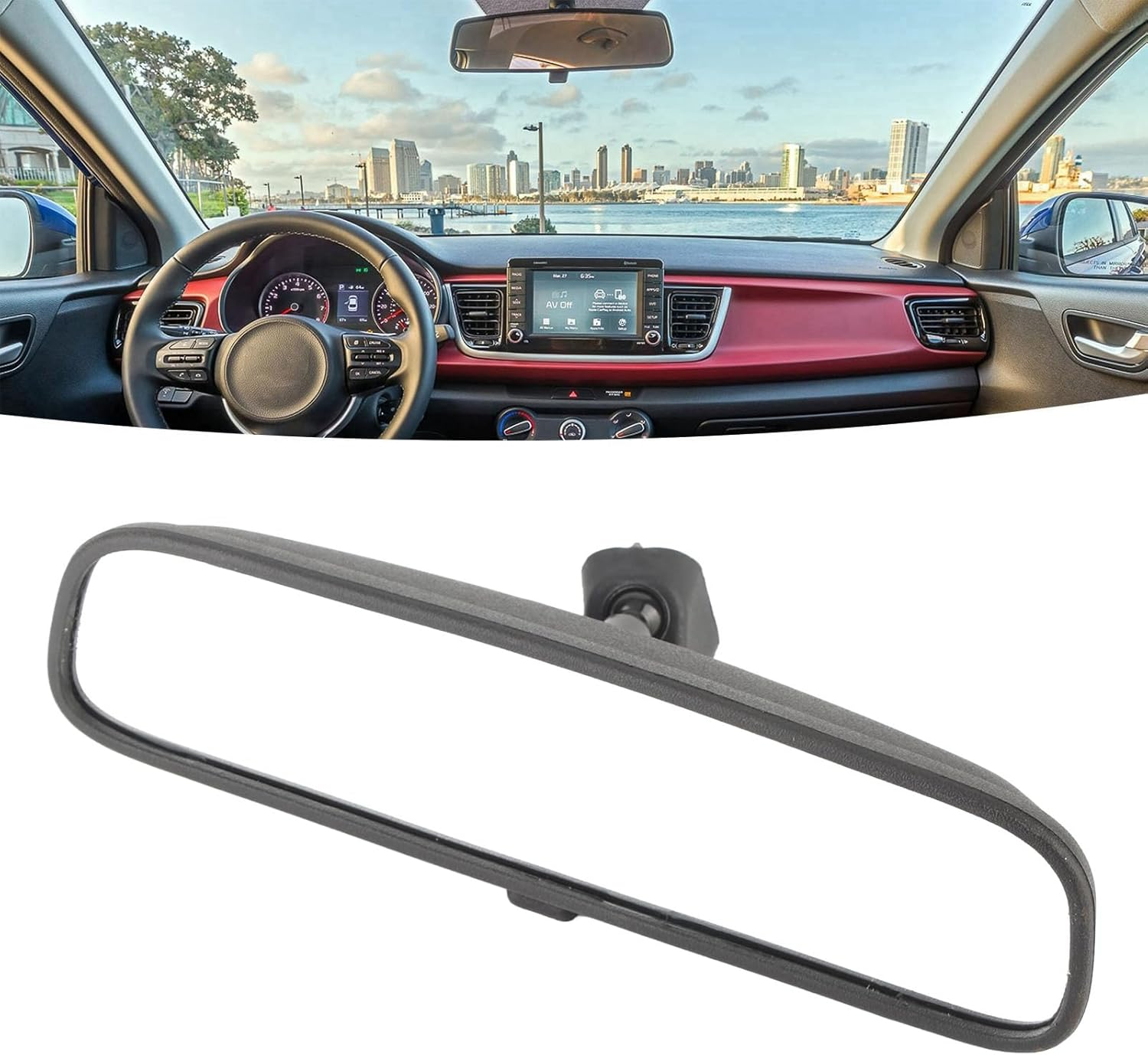 Interior Rearview Mirror for Hyundai Accent, Tucson, Centre Mount Replacement, Model 85101 3X100