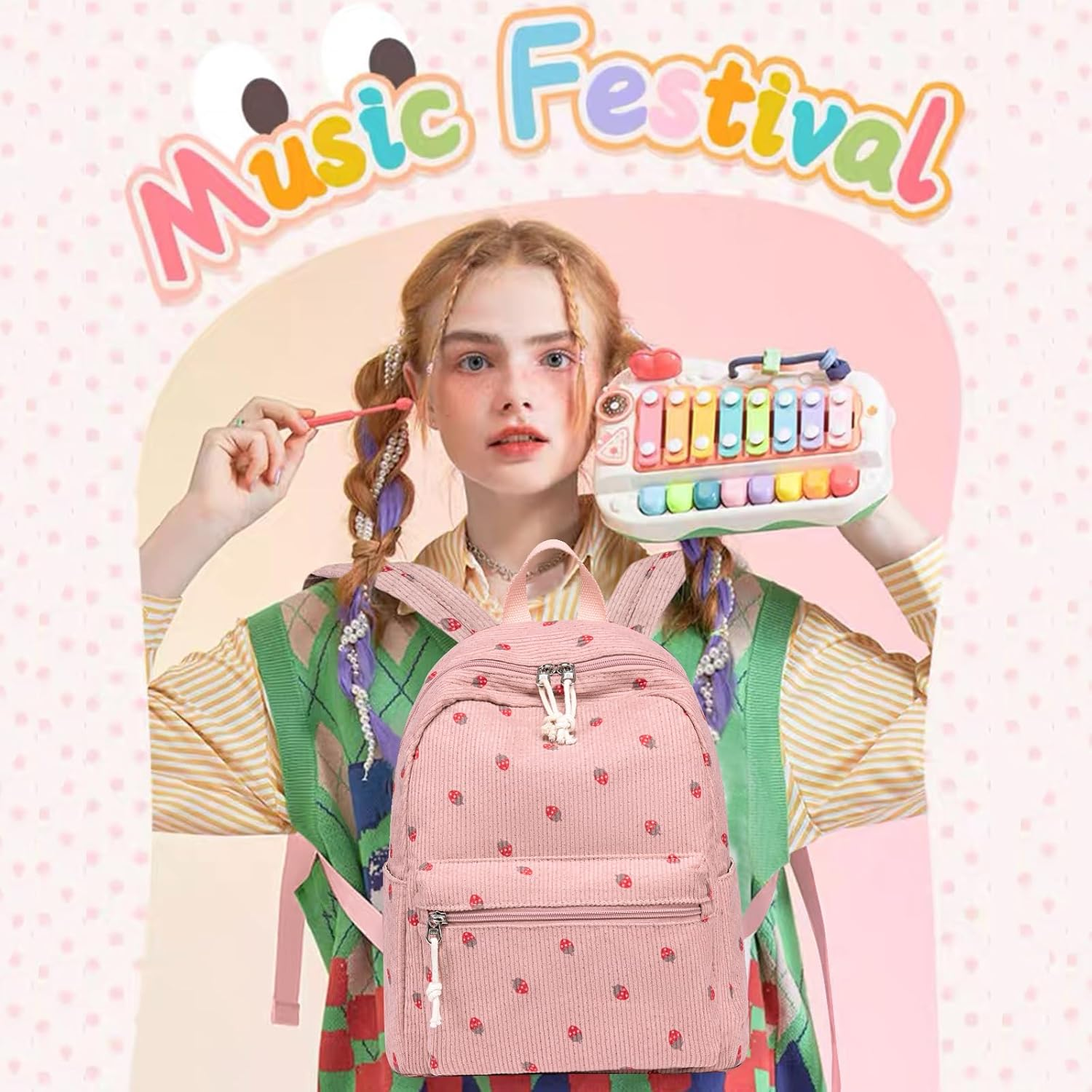 Bluboon Mini Backpacks for Girls Toddler Backpack Purse School Bookbag Kawaii Backpack Women