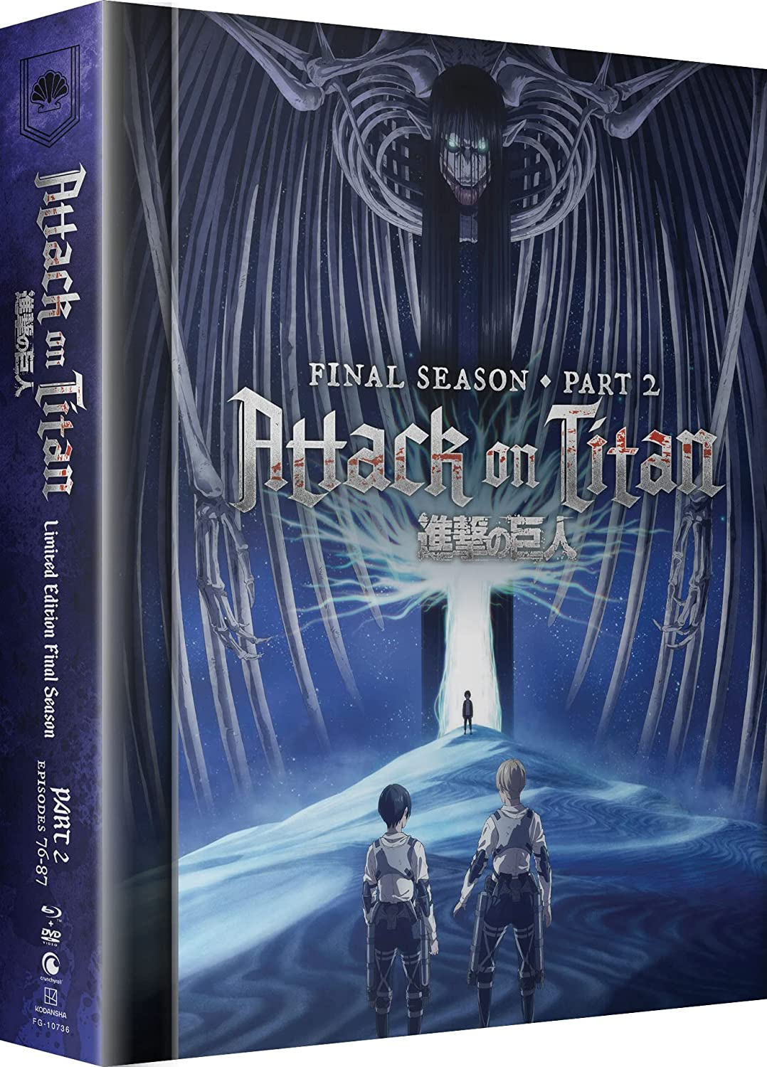 Crunchyroll Attack on Titan Limited Edition Final Season Part 2 Dvd/Blu-Ray Combo image number 1