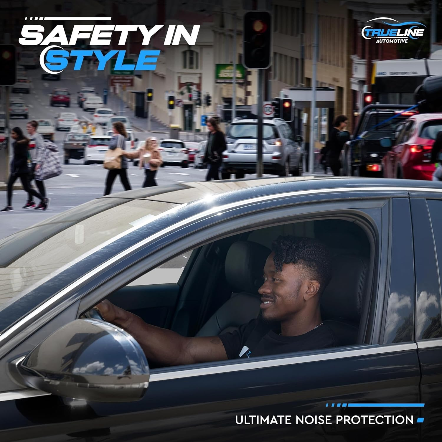 TRUE LINE Automotive 13 Feet Car Front Windshield Strip - Window Door Weather Seal Rubber Stripping - Door Trim Hood Leak Molding Kit - Car Door Seal Strip & Car Weather Stripping image number 4