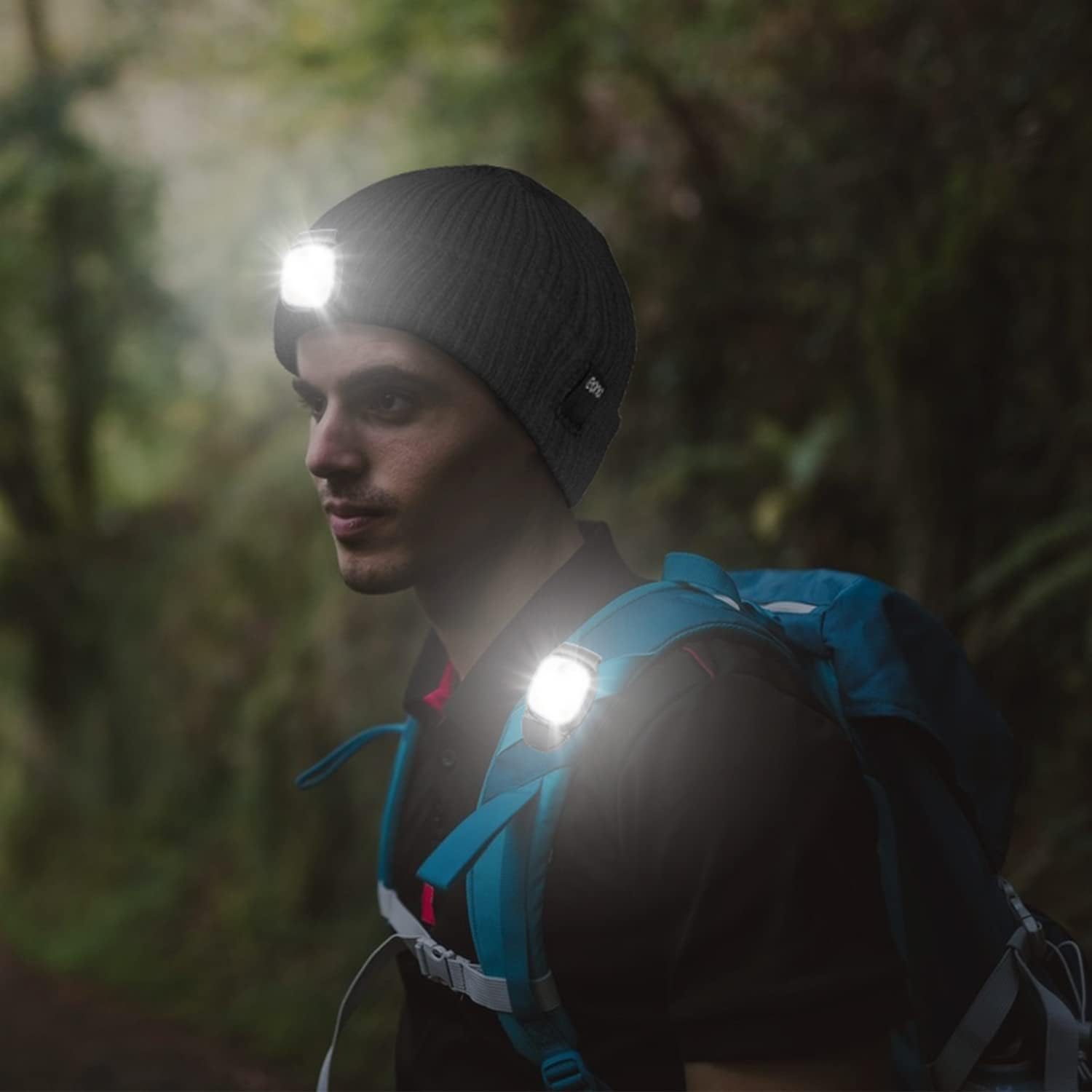 Hossom LED Clip Lamp, Pack of 2 Headlamps, LED Headlamps, Rechargeable Mini Headlamp with 4 Light Modes, Small Headlamp for Jogging, Fishing, Camping, Hiking, Running, Etc image number 5