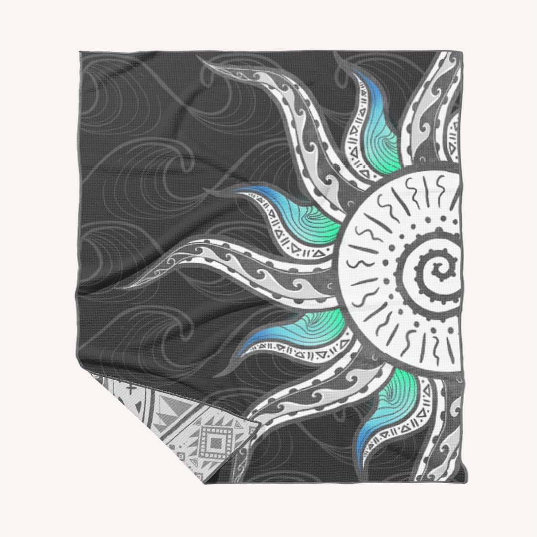 Life of Coco Sand Free Beach Towel | Byron Bay Turtle Design | Quick Drying Reversible Design (Single Size (160Cm X 90Xm)) image number 1