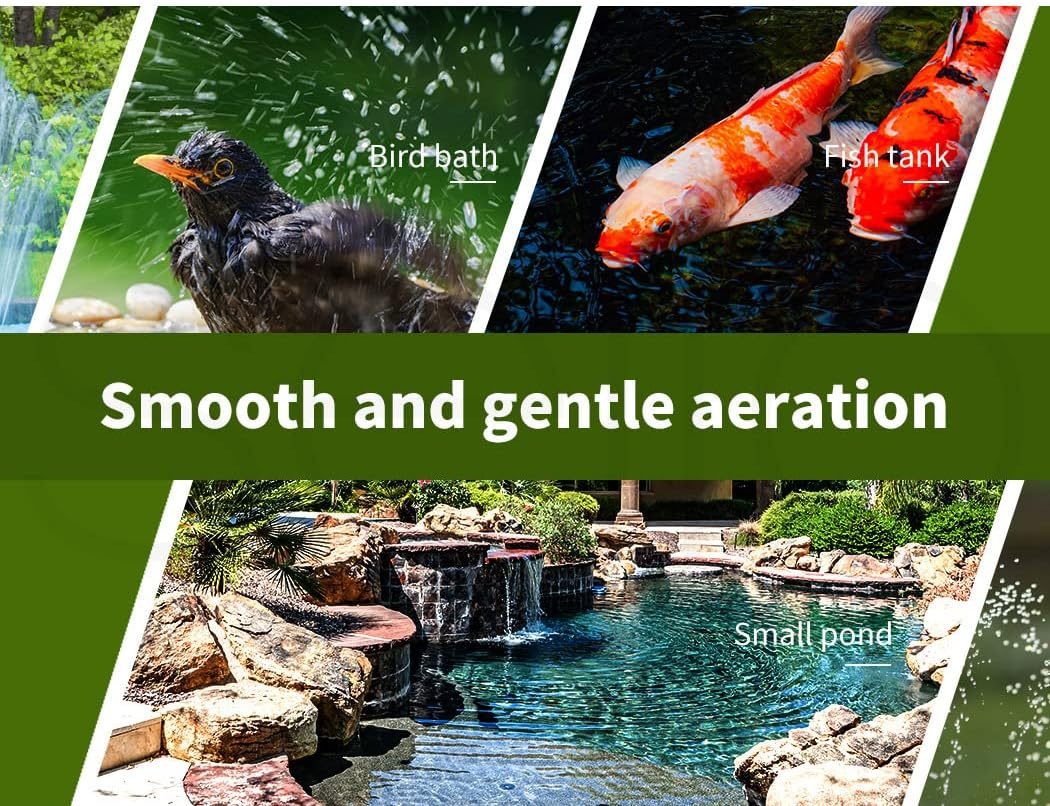 Solar Oxygenator Air Pump Solar Oxygen Pump Powered Pool Water Pond Aquarium Outdoor Fish Tank image number 6