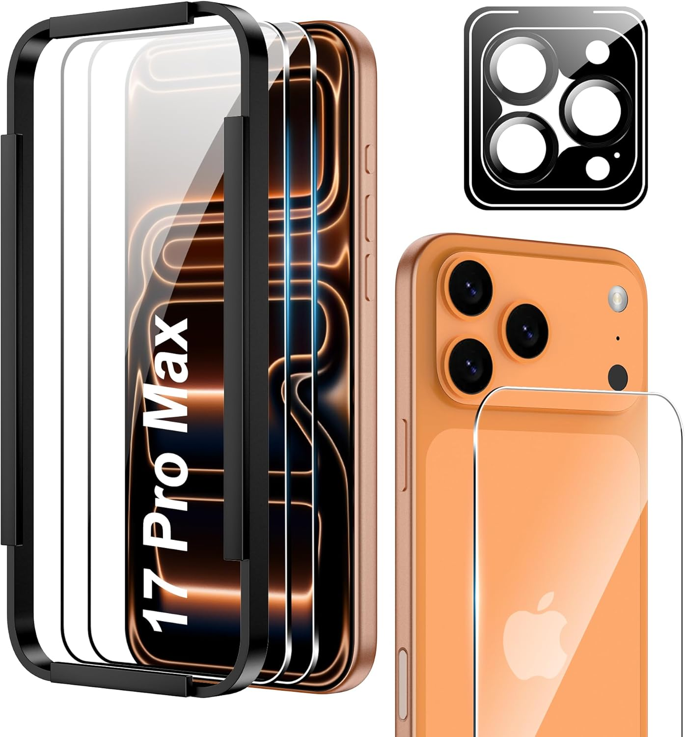 Fitudoos for OPPO Find X9 Pro [Pack of 2] Tempered Glass Screen Protector + Camera Tempered Glass Film [Pack of 2], [9H Hardness], [0.33 Mm] [Ultra Clear], [Anti-Scratch-Free and Oil], [No-Bubble]