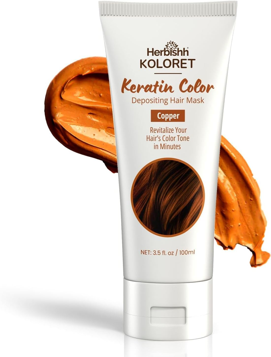 HCOL Keratin Hair Mask Copper + Ear Covers (100 Pack) + Flyaway Hair Stick | Hydration Kit image number 6