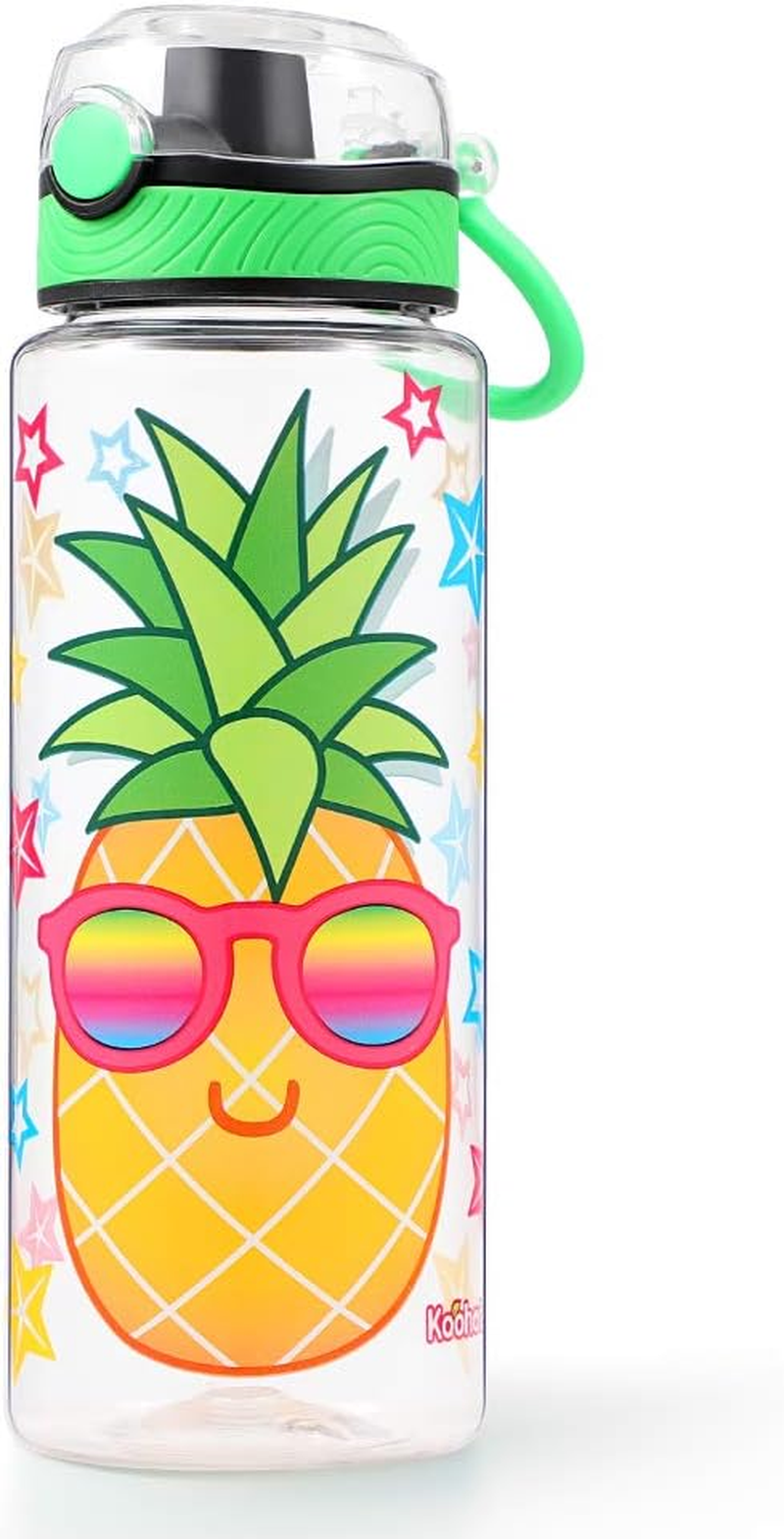 Cute Water Bottle for School Kids Girls, BPA FREE Tritan & Leak Proof & Easy Clean & Carry Handle, 23Oz/ 680Ml - Mermaid