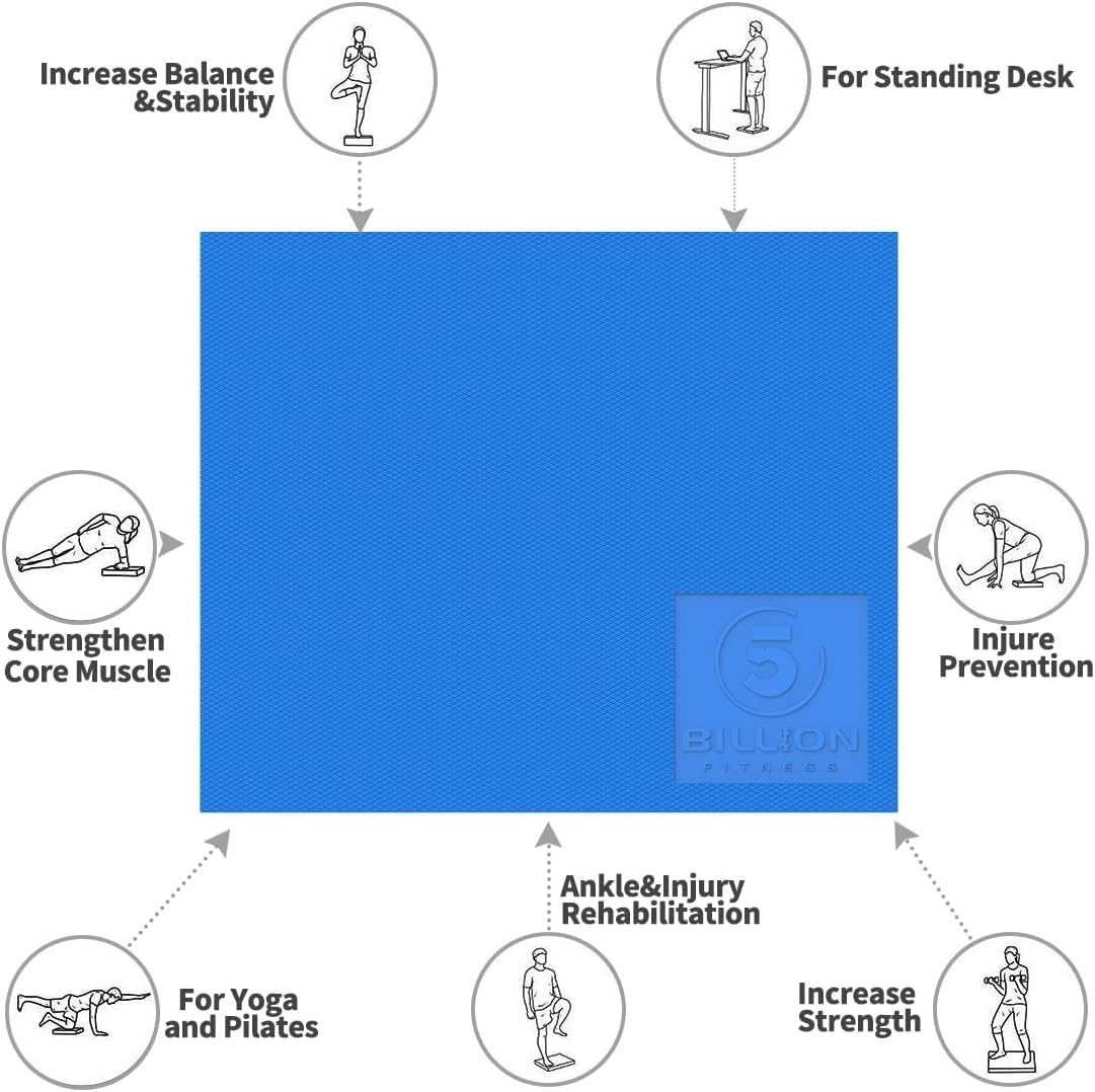 5BILLION Balance Pad & Balance Board - Gym Exercise Mat & Foam Balance Trainer - Wobble Cushion for Physical Therapy and Core Balance image number 6