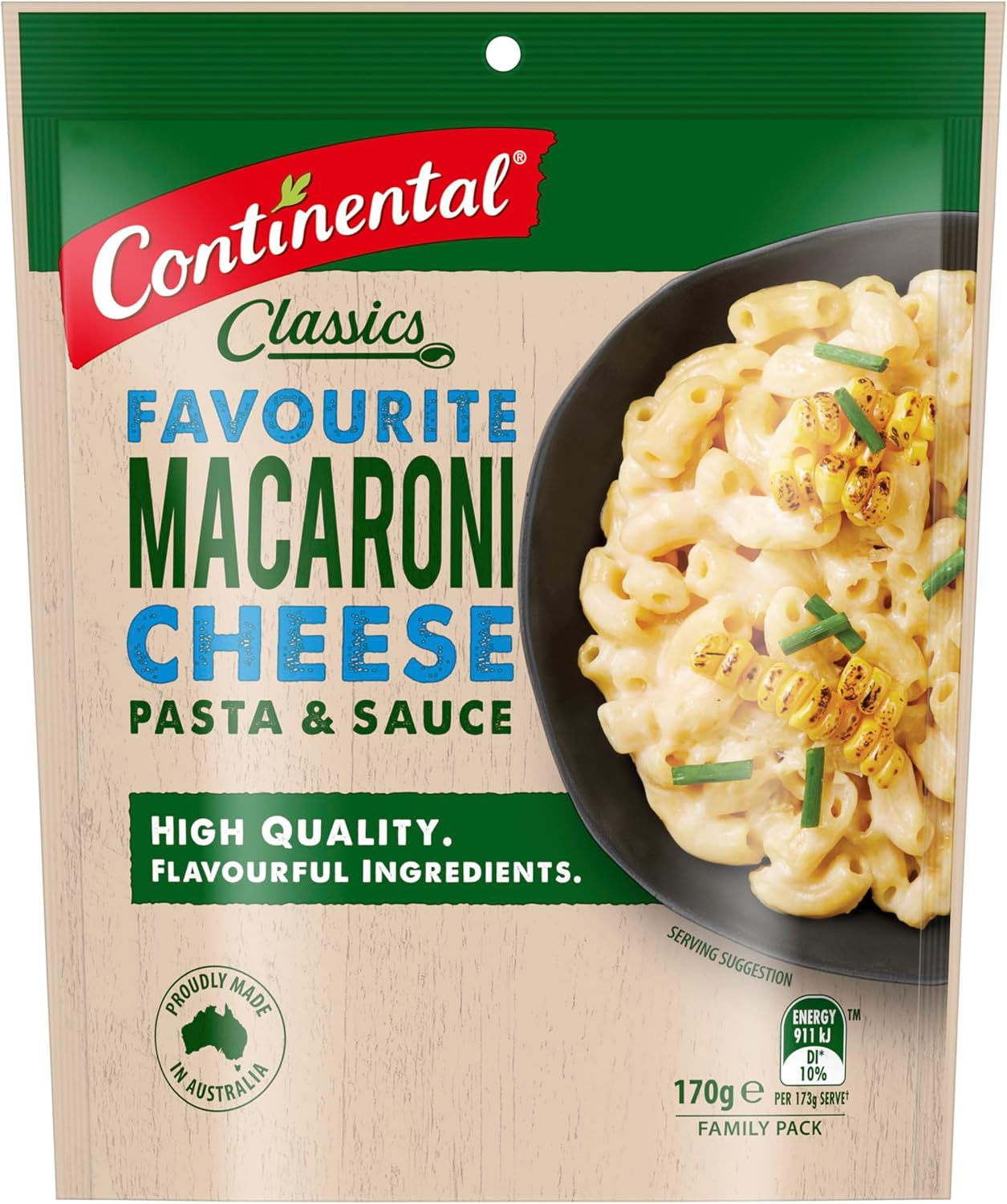Continental Classics Macaroni Cheese Pasta & Sauce Family Pack 170 G