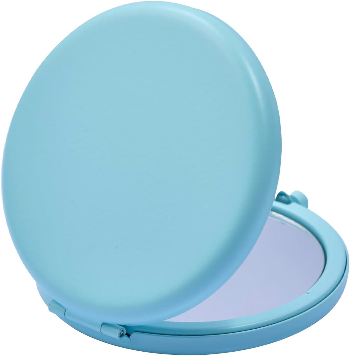 Compact Mirror, Pocket Travel Makeup Mirror for Purse, Metal round Shell, 2-Sided 1X/2X Magnifying, Portable, Folding, Handheld, Gold, 1 Pack