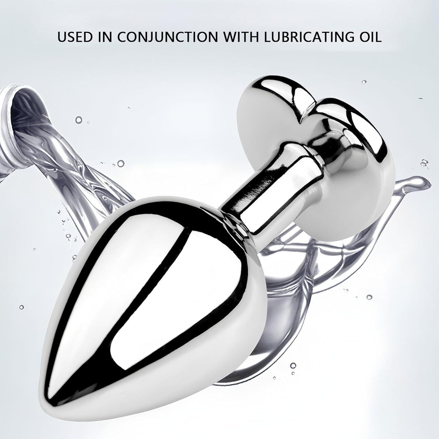 5 PCS Different Sizes Butt Plug Set for Women & Men - Beginner to Advanced Anal Sex Toys for Couples - Stainless Steel & Jewel Design（Pink） image number 6