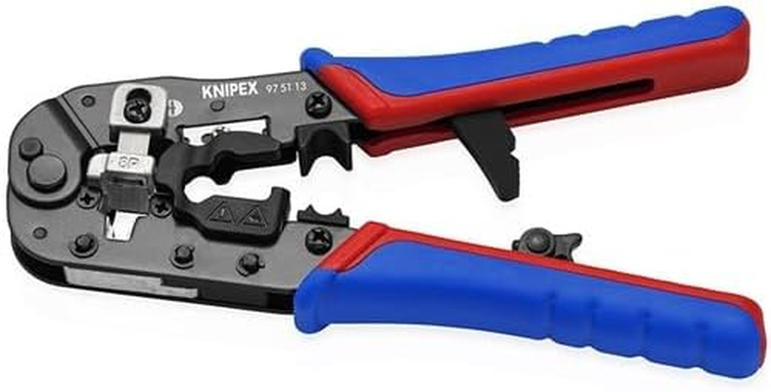 Knipex 97 51 13 Crimping Plier for RJ45 Western Plugs, 190 Mm Size