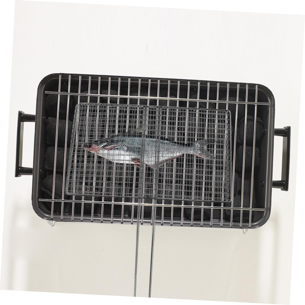 JOINPAYA Stainless Steel Grilled Fish Clip - Heavy Duty Bbq Grill Basket for Meat Vegetables & Shrimp Ideal for Outdoor Grilling & Camping for Outdoor Grilling and Camping (Mesh Grids Style) image number 2