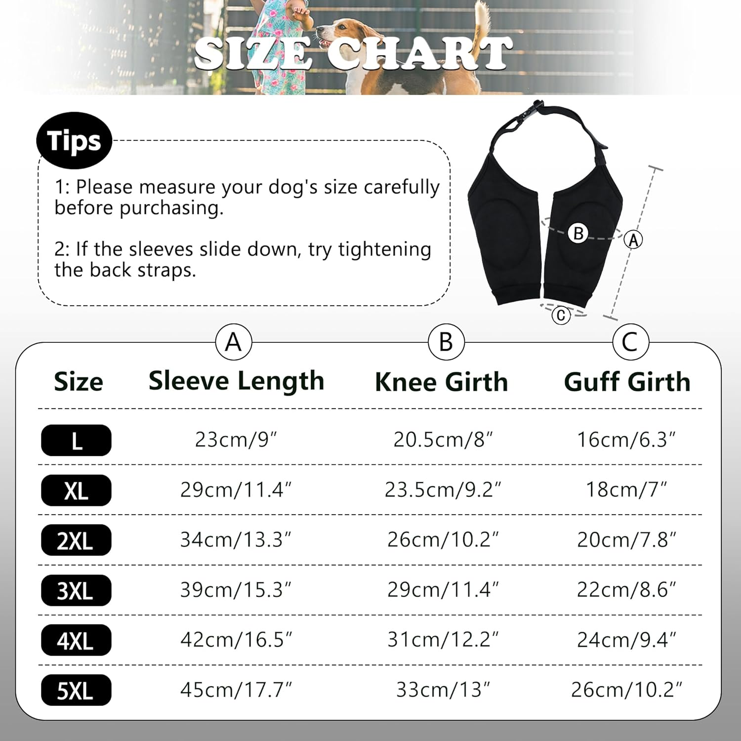 Dog Elbow Protector for Front Leg Calluses, Dog Joint Recovery Sleeve for Prevent Licking, Adjustable Dog Elbow Pads Dog Leg Wound Care, Dog Knee Brace Protector Pads for Canine Sprain Arthritis, L image number 3