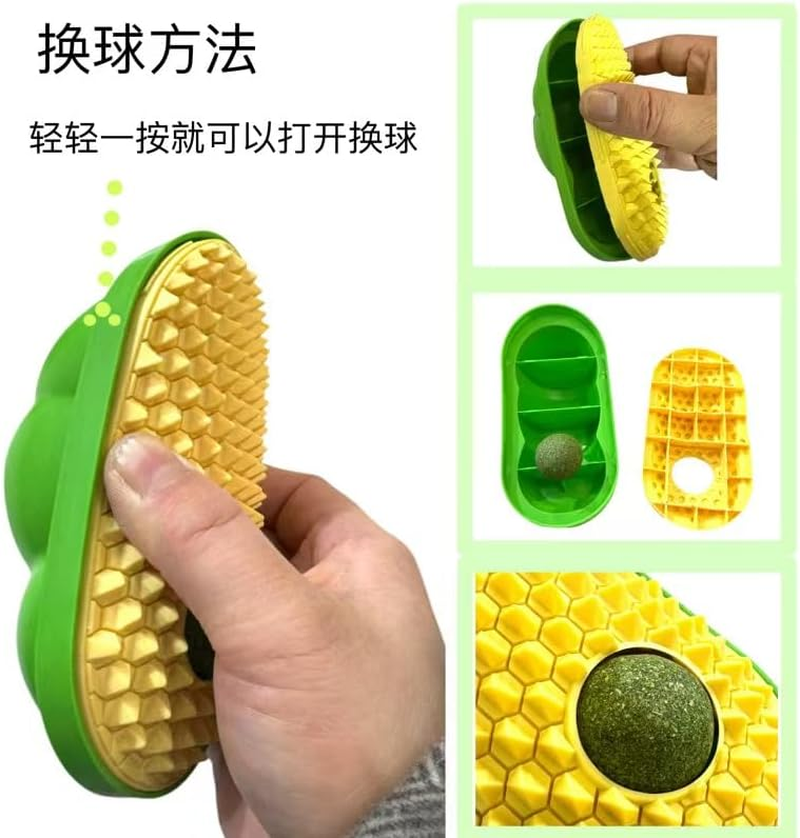 Cat Self-Help Hair Brushing Tool Cat Self-Play Self-Enjoyment Loose Hair Comb image number 2