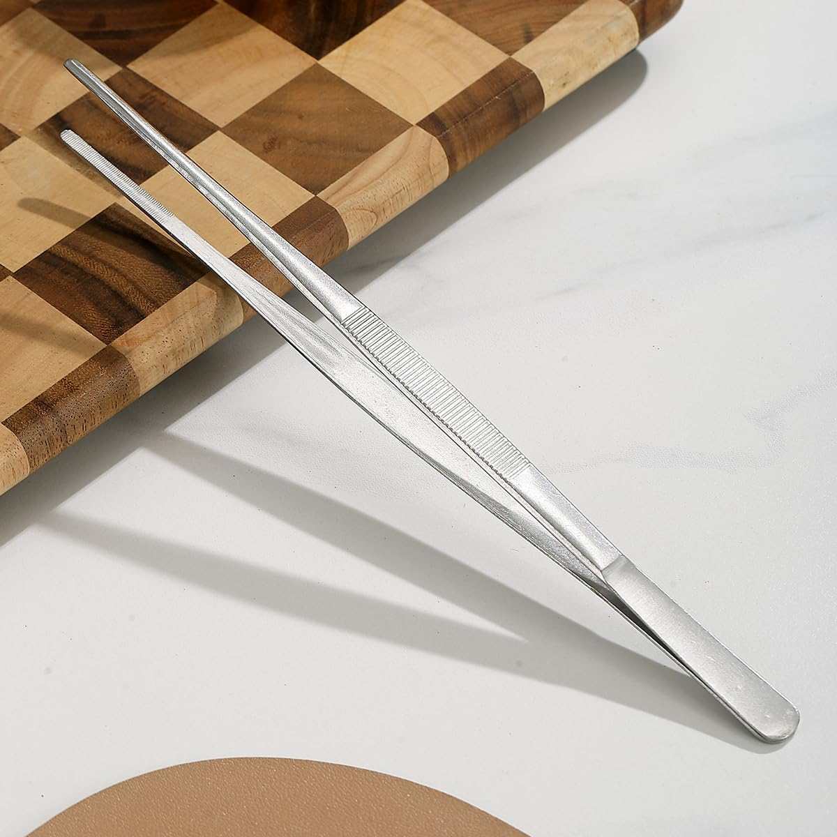 Berglander Kitchen Tweezers Fine Tweezer Tongs 30Cm/12, Extra-Long Stainless Steel Cooking Tweezers Cooing Tong Dishwasher Safe image number 3