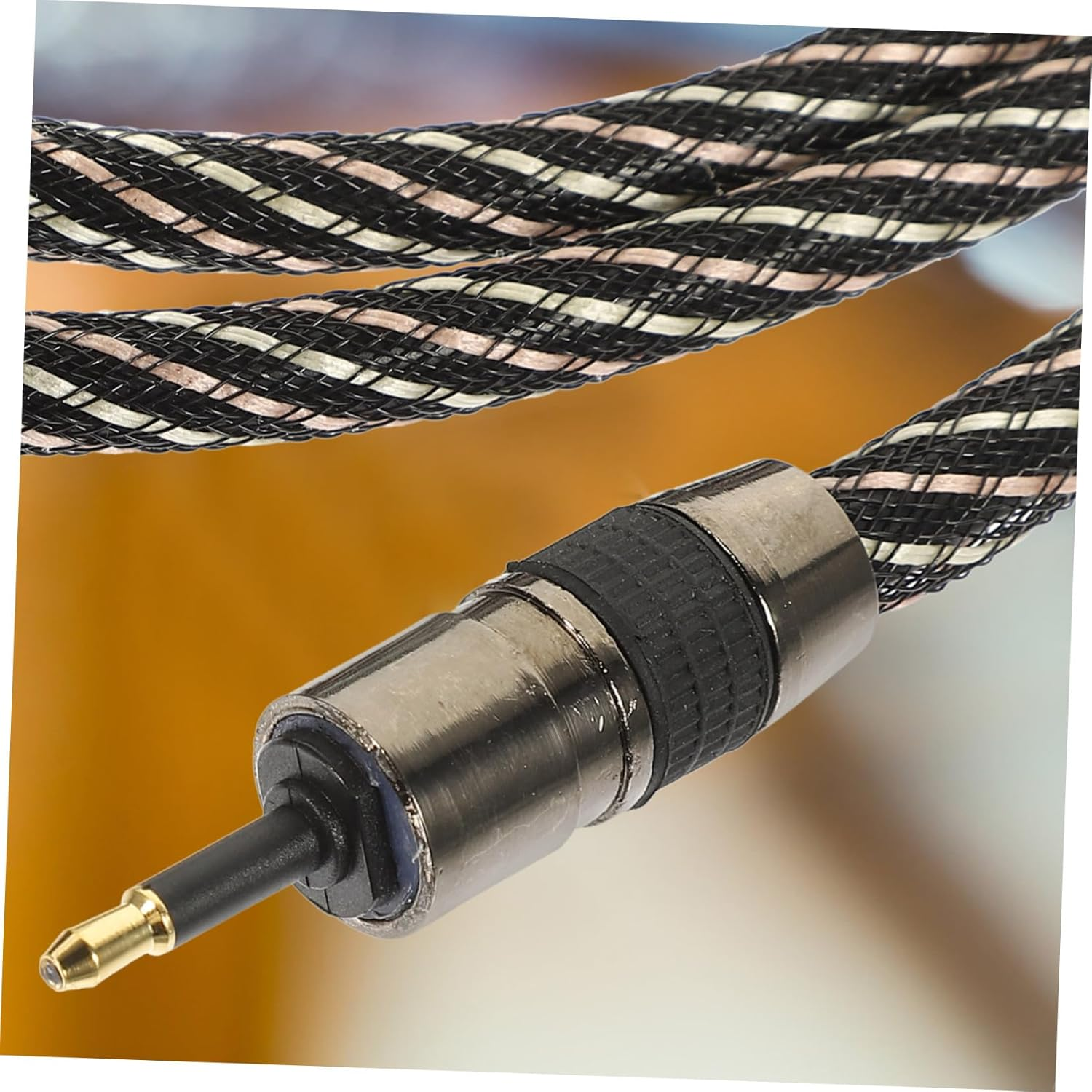Optical Audio Cable to round Fiber Optic Wire for Home Theater Sound Bar with Stable Signal Transmission and Woven Protection image number 5
