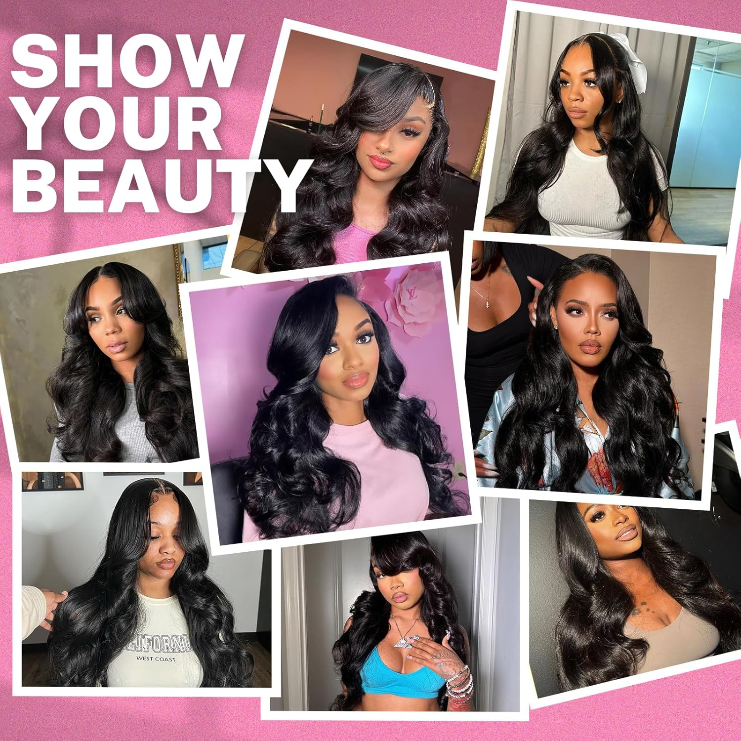 Beauty Queen 16A Body Wave Bundles Human Hair (20 18 16 Inch) 100% Unprocessed Brazilian Virgin Weave 3 Bundles Human Hair Full and Thick Remy Hair Extensions Natural Color for Women image number 2