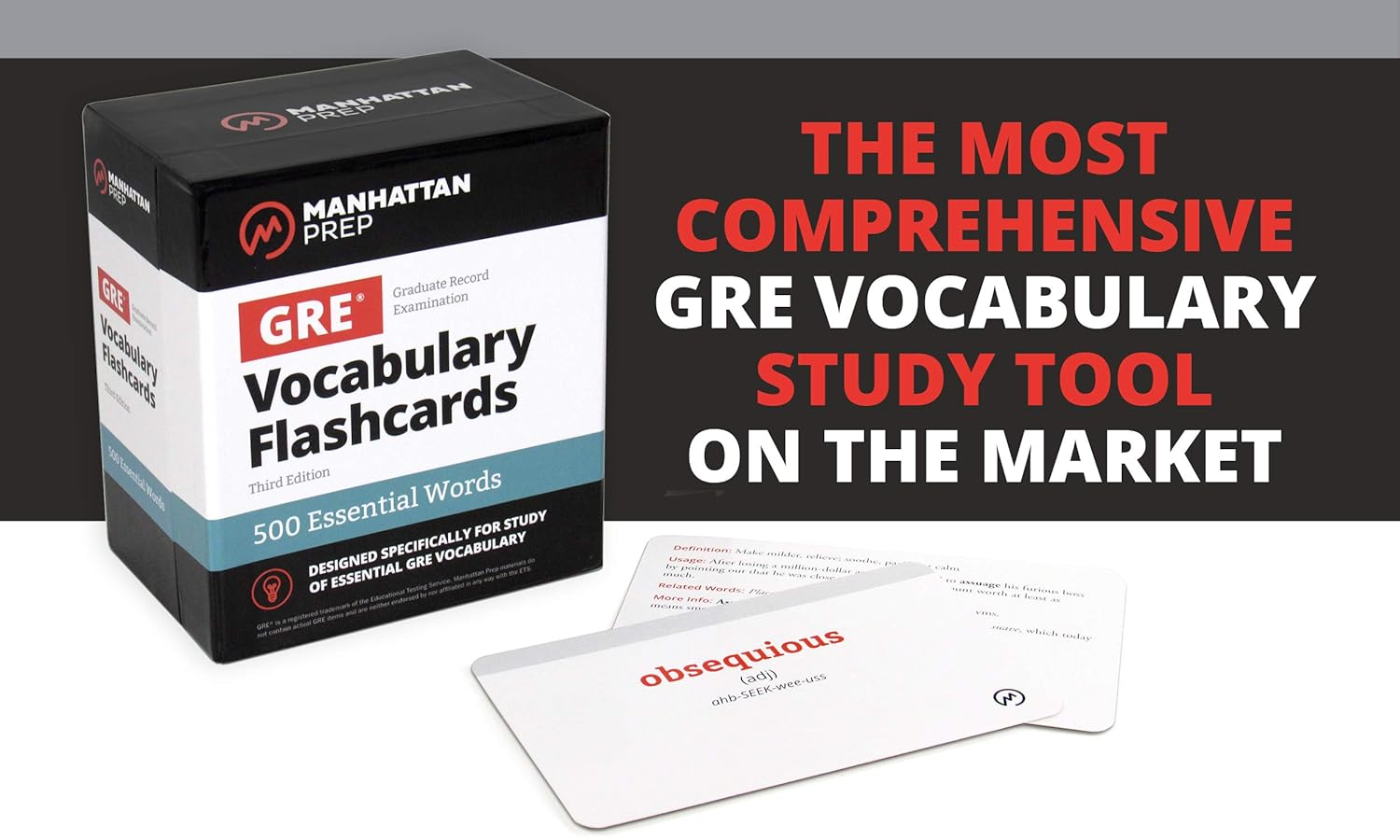 500 Essential Words: GRE Vocabulary Flashcards