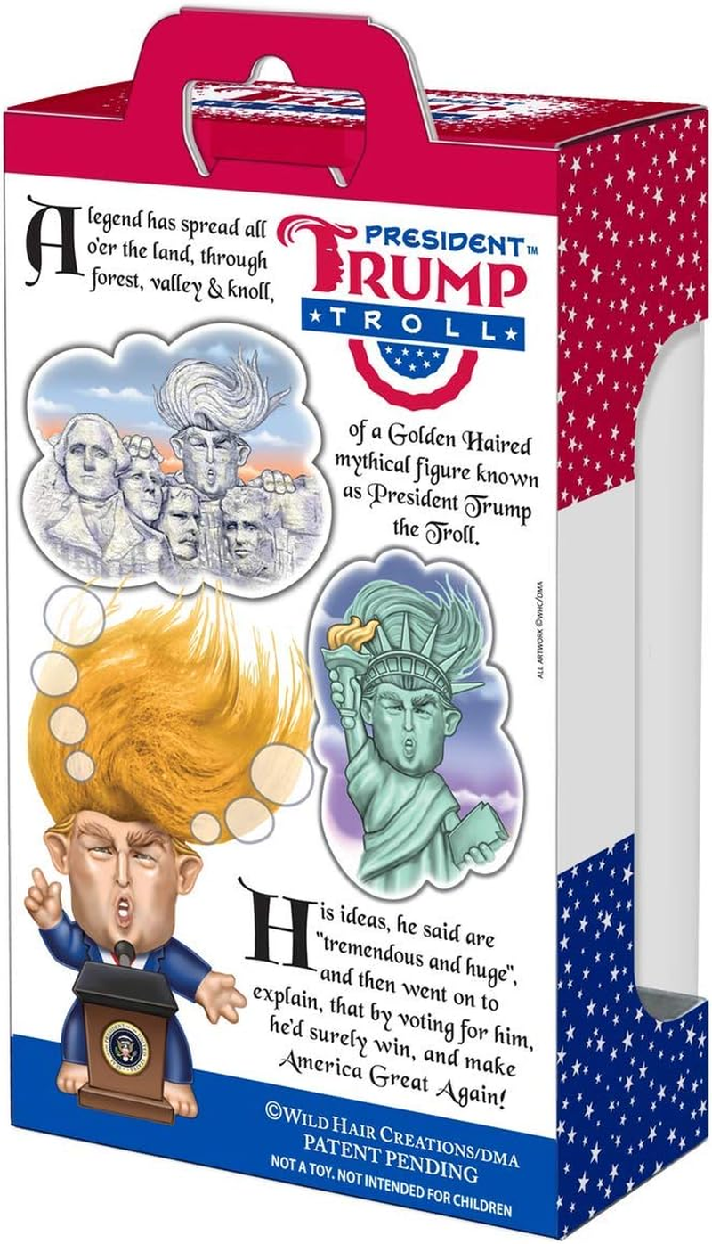 Collectible President Donald Trump Troll Doll - Hair to the Chief image number 1
