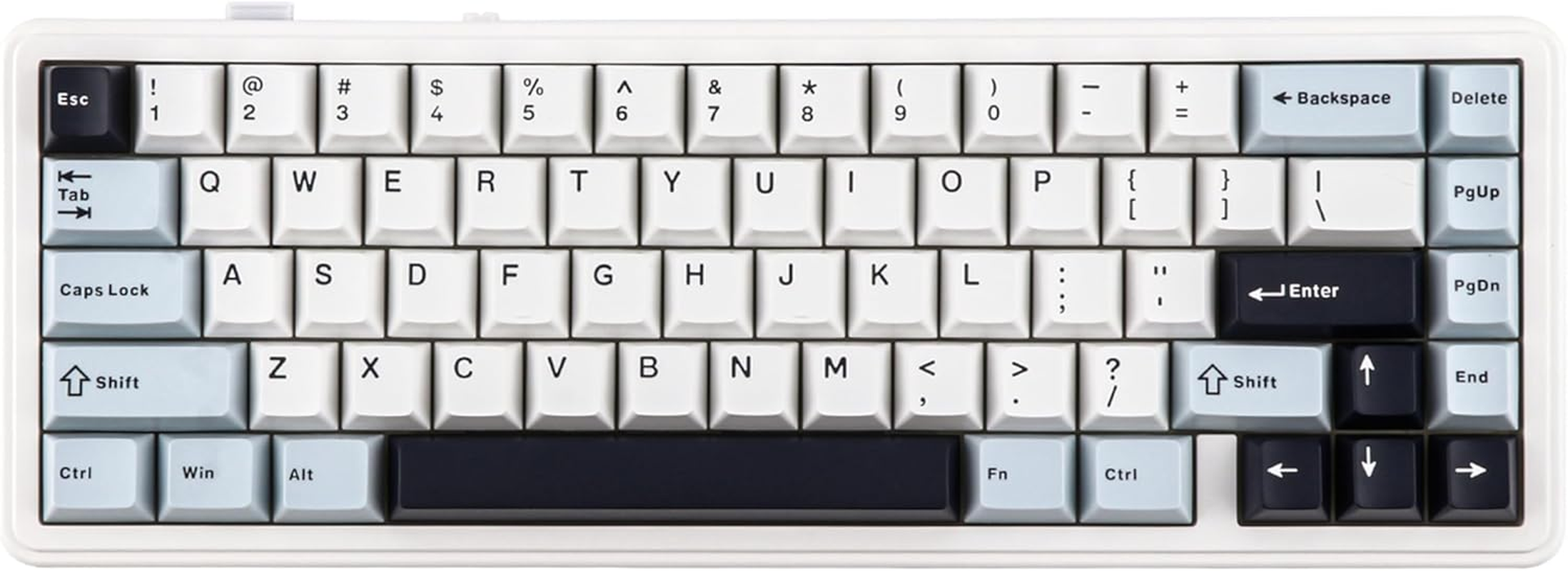 EPOMAKER X Aula F65 65% Wireless Mechanical Keyboard, Hot Swappable Gasket Custom Gaming Keyboard with Five-Layer Padding, Bluetooth/2.4Ghz/Usb-C (Light Blue, Reaper Switch) image number 5