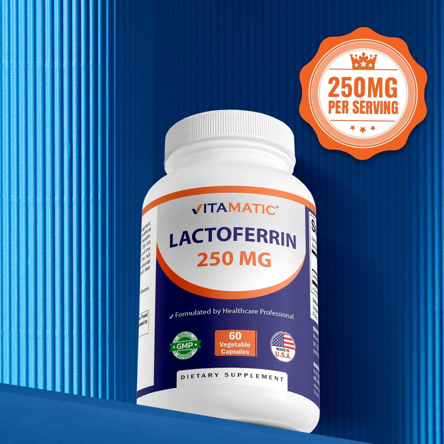 Vitamatic Lactoferrin 250Mg, 60 Vegetable Capsules - Promotes Healthy Immune Function* image number 3