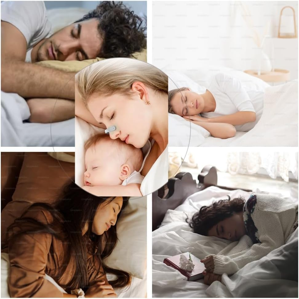 60-Day Count Skin Safe Anti-Snoring Devices, Sleep Nasal Strips Refill Pack,Nose Tape for Sleeping,Reduce Snoring, Extra Strength Snore Stopper,Improve Sleep Quality Snoring（Round Type） image number 3