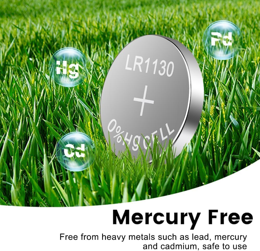 10 Pack AG10 Battery LR1130 Batteries Alkaline Button Batteries 189 389 AG10 LR1130 LR54 V10GA Alkaline Button Coin Cell for Calculator Watch