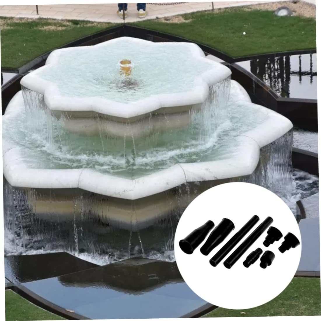 Fountain Nozzle Water Fountain Pump Nozzle Set Water Spray Heads for Garden Pool Pond Sfountain Nozzle Fountain Heads Kit Water Fountain Nozzle Fountain Pump Nozzle Set Water Spray Heads image number 2