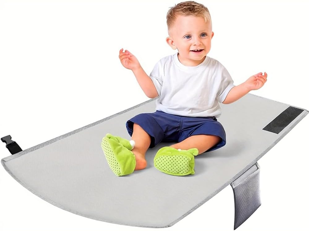 Poemtian Portable Children'S Airplane Footrest Kids Travel Bed Toddler Airplane Seat Extender Aircraft Pedals Foldable Design image number 5