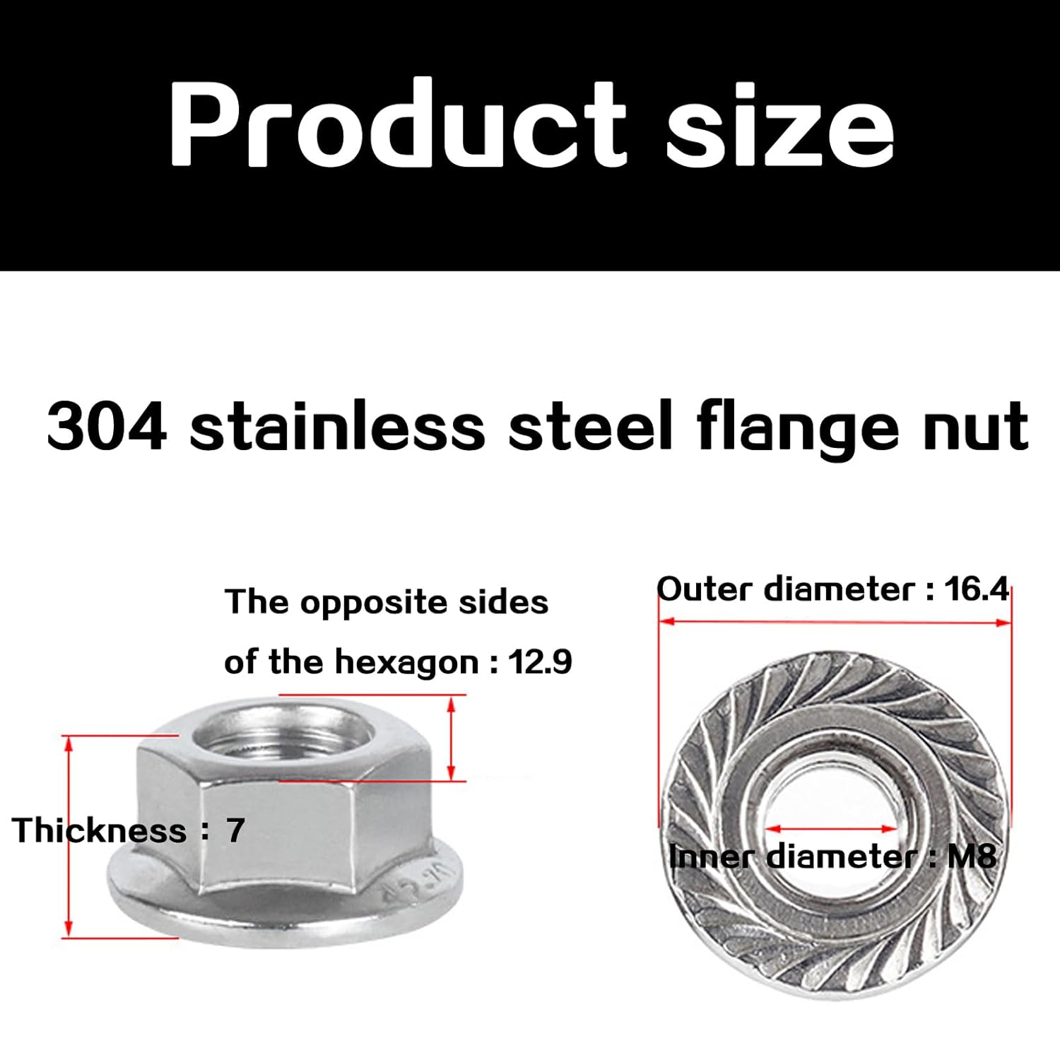 Exhaust Manifold Stud Kit - 10 Sets M8X1.25 Double Ended 42Mm Stainless Steel for Automotive Exhaust and Intake Systems image number 1