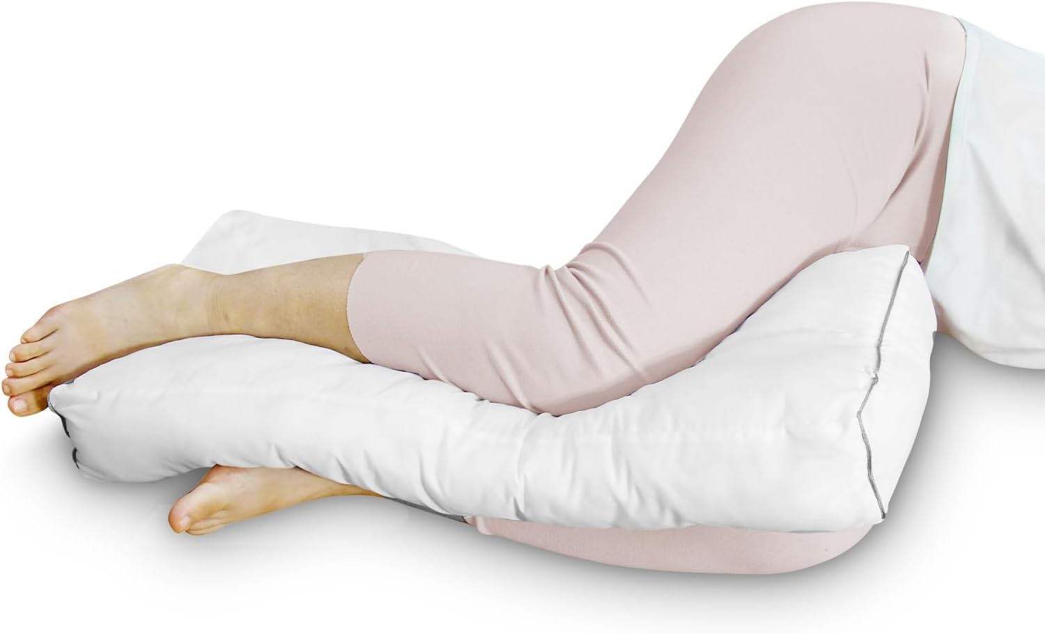 Knee Pillow for Side Sleepers, Leg Pillow for Sleeping, under Knee Pillow for Spine Alignment, Lower Back Pain Relief, Hip and Sciatica Pain, Supportive Pillow image number 3