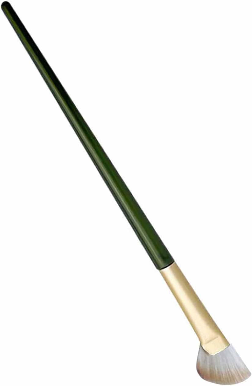 Makeup Brush, Practical, Easy to Use Half Fan Shape, Nose Contour Brush, Soft for Dorm Room or Dressing Room (Beige) image number 1