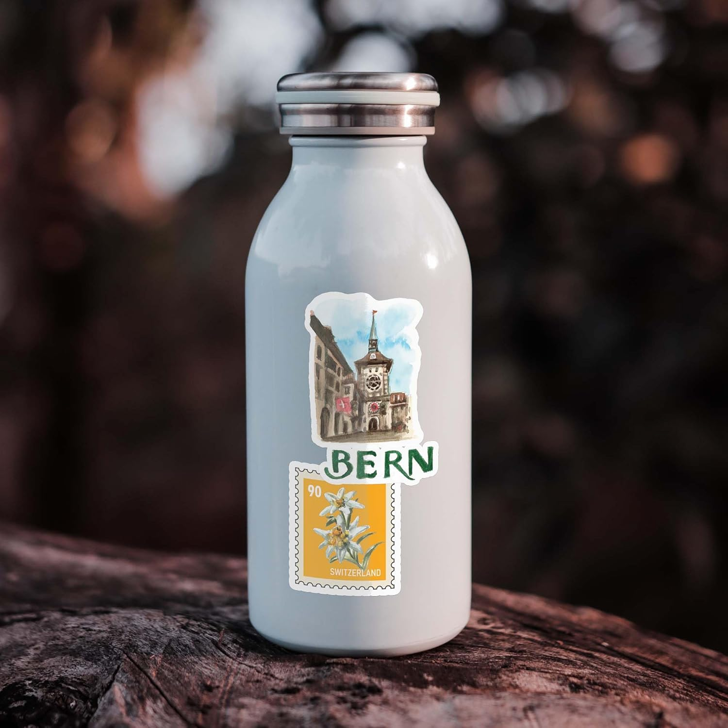 Navy Peony Stunning Switzerland Travel Stickers (31Pcs) &mdash; for Scrapbooks, Journals