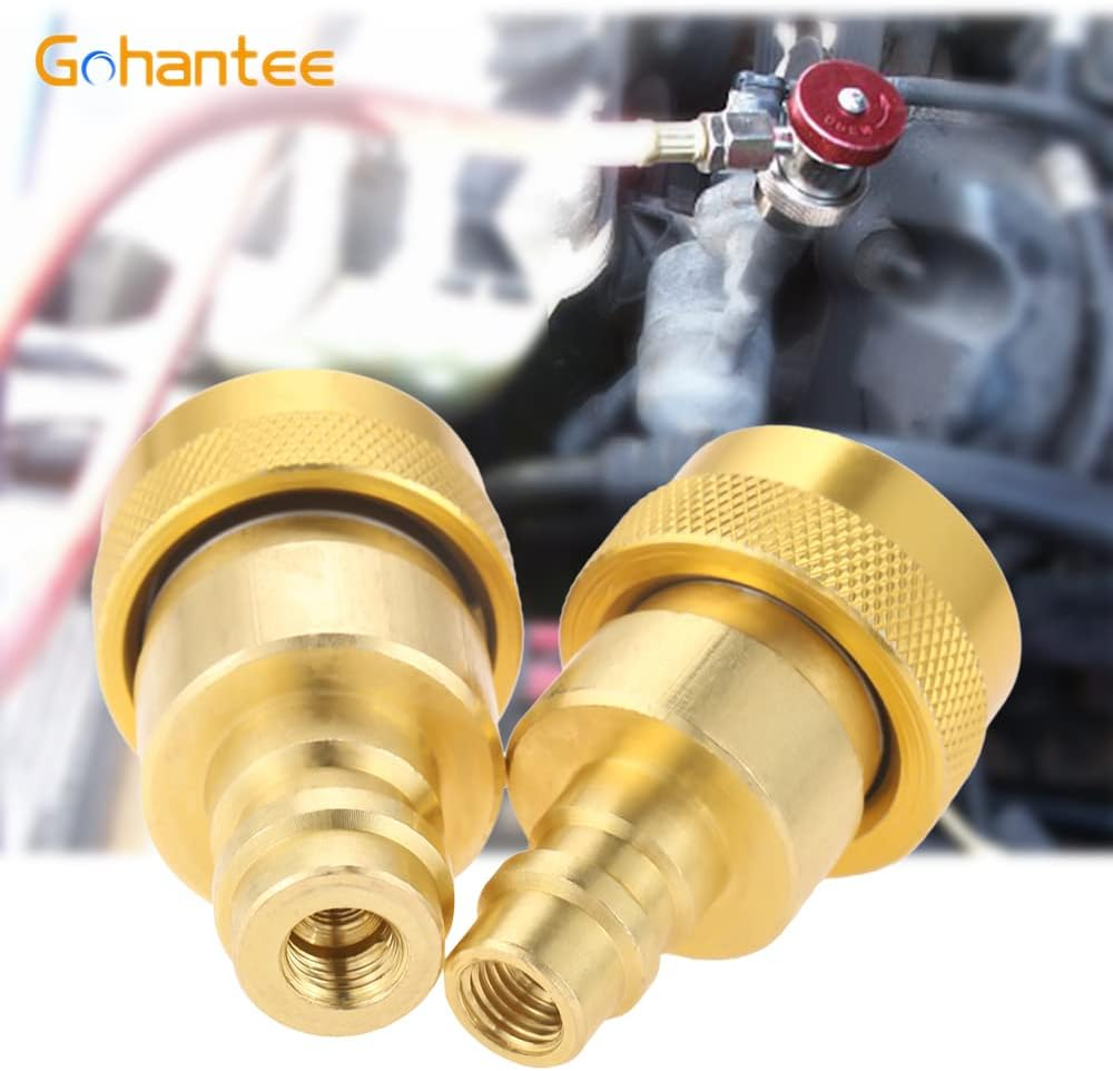 Gohantee R134A to R1234Yf Adapter, R1234Yf Conversion Kit, Air Conditioner R134A to R1234Yf Quick Adapter Adjustable High and Low Voltage Connector Compatible with R1234Yf Refrigerant System image number 3