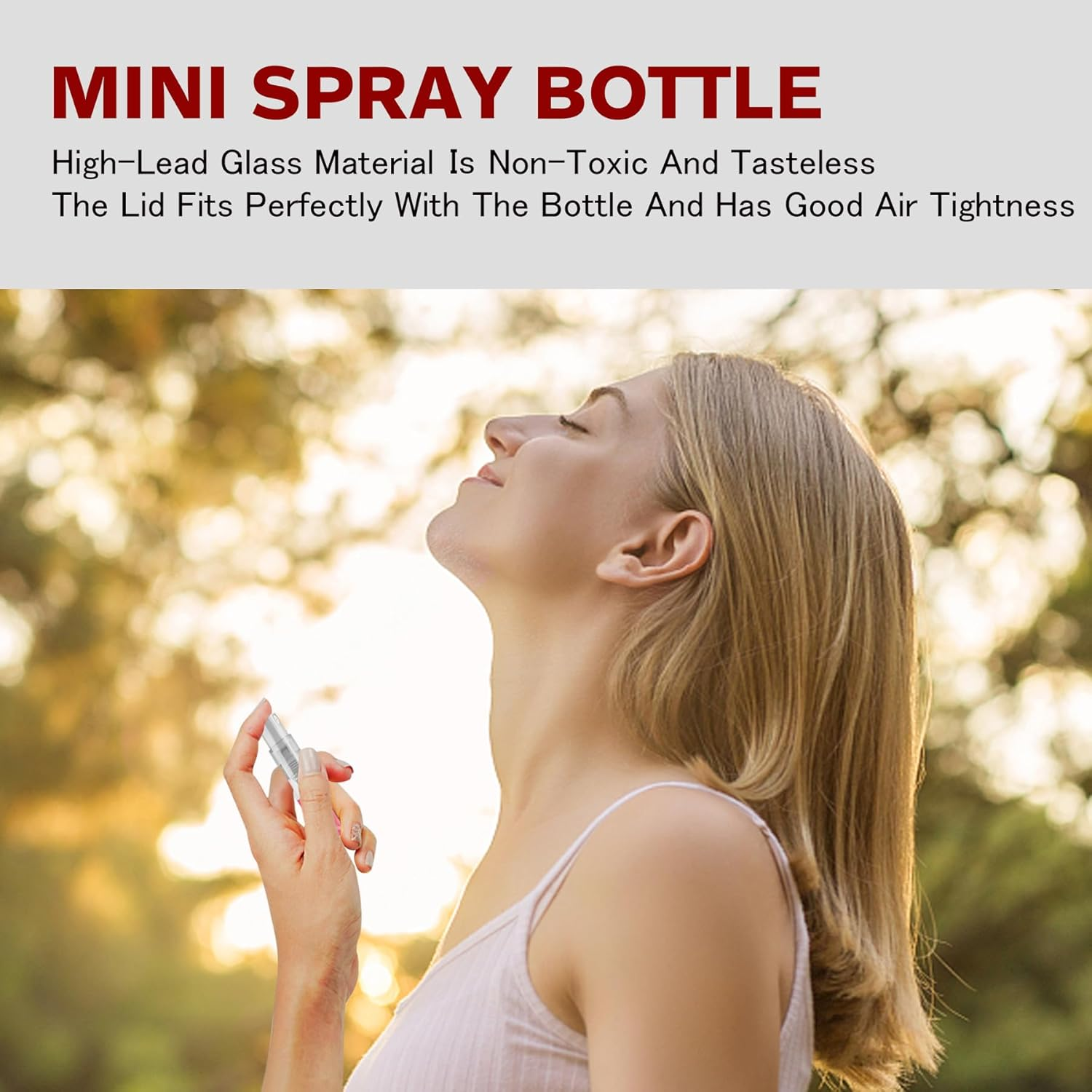 Glass Spray Bottle Atomizer, Refillable Container for Cleaning, Travel, Essential Oils, Perfume - 60 Pcs, 2Ml image number 6