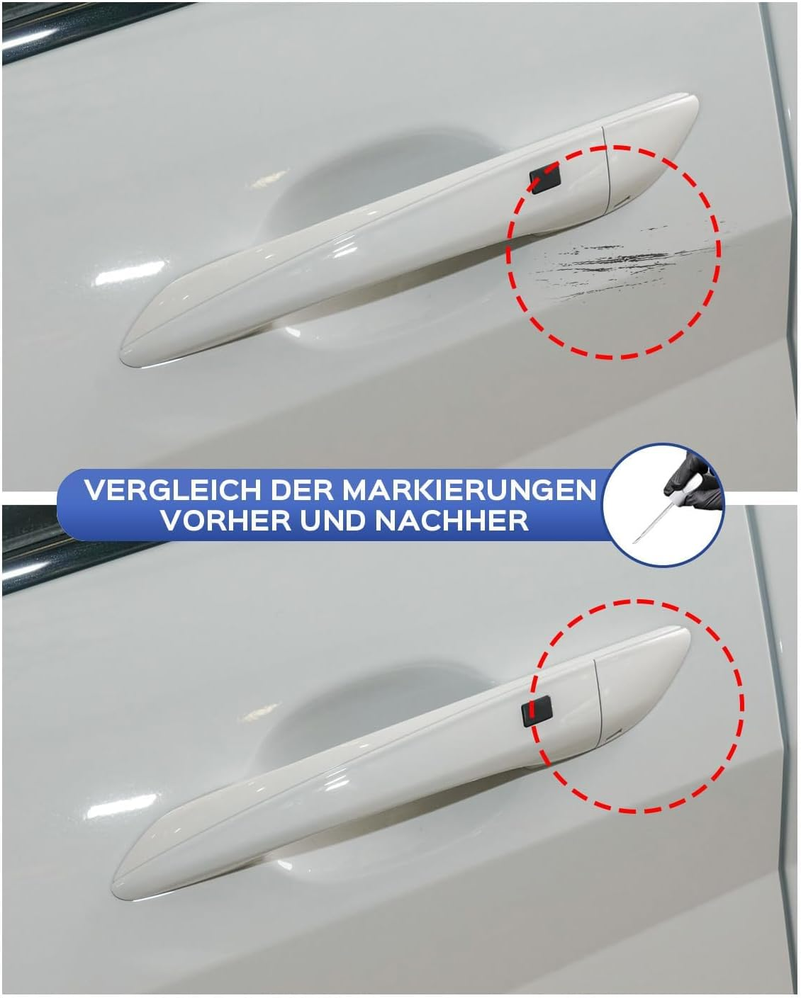 SAW Atlas White/Lunar White Touch up Paint for Hyundai Exact Match - Touch up Scratches and Chips image number 1