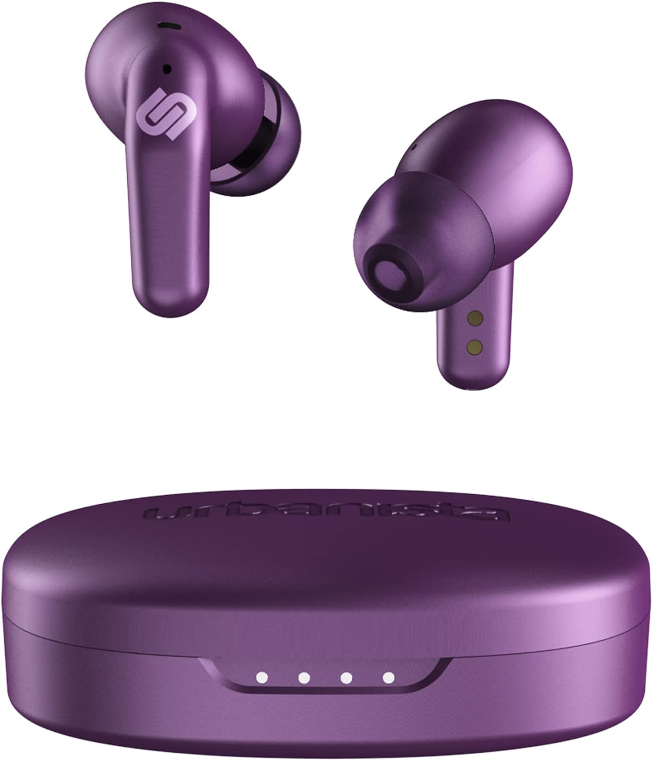 Urbanista Seoul Wireless Earbuds, Vivid Purple - Midnight Black image number 5