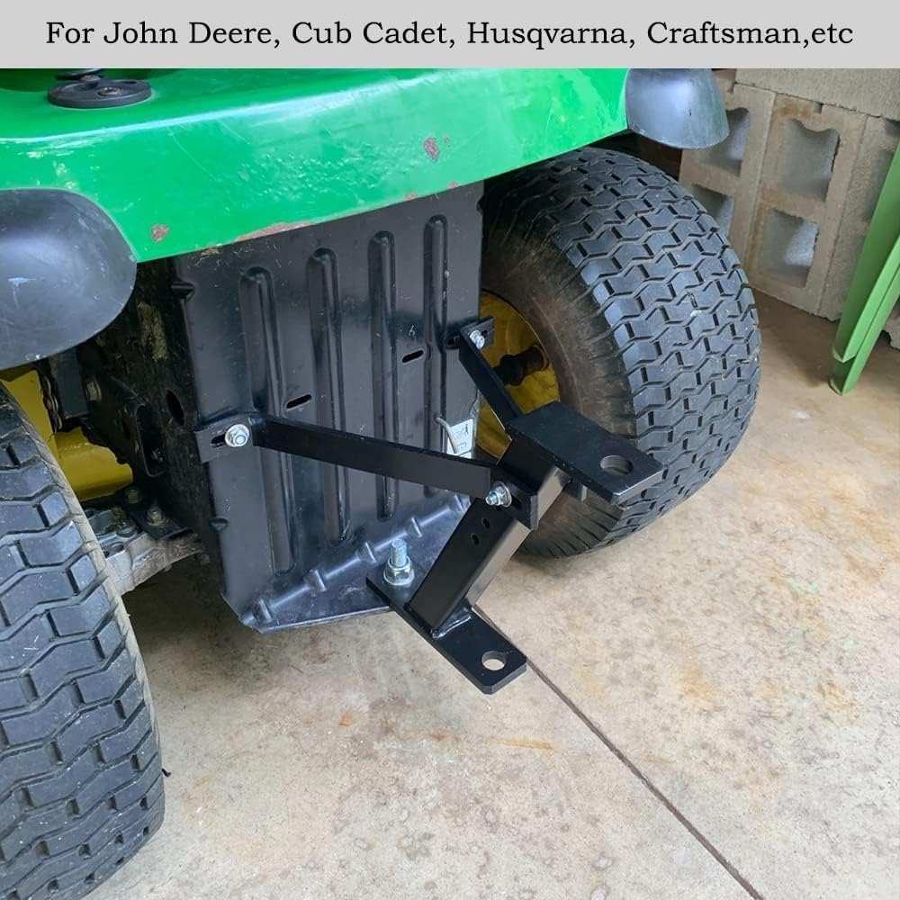 Lawn Mower Trailer Towing Hitch, Garden Tractor Pro Hi Hitch Compatible with John Deere Cub Cadet Husqvarna Riding Mowers image number 1