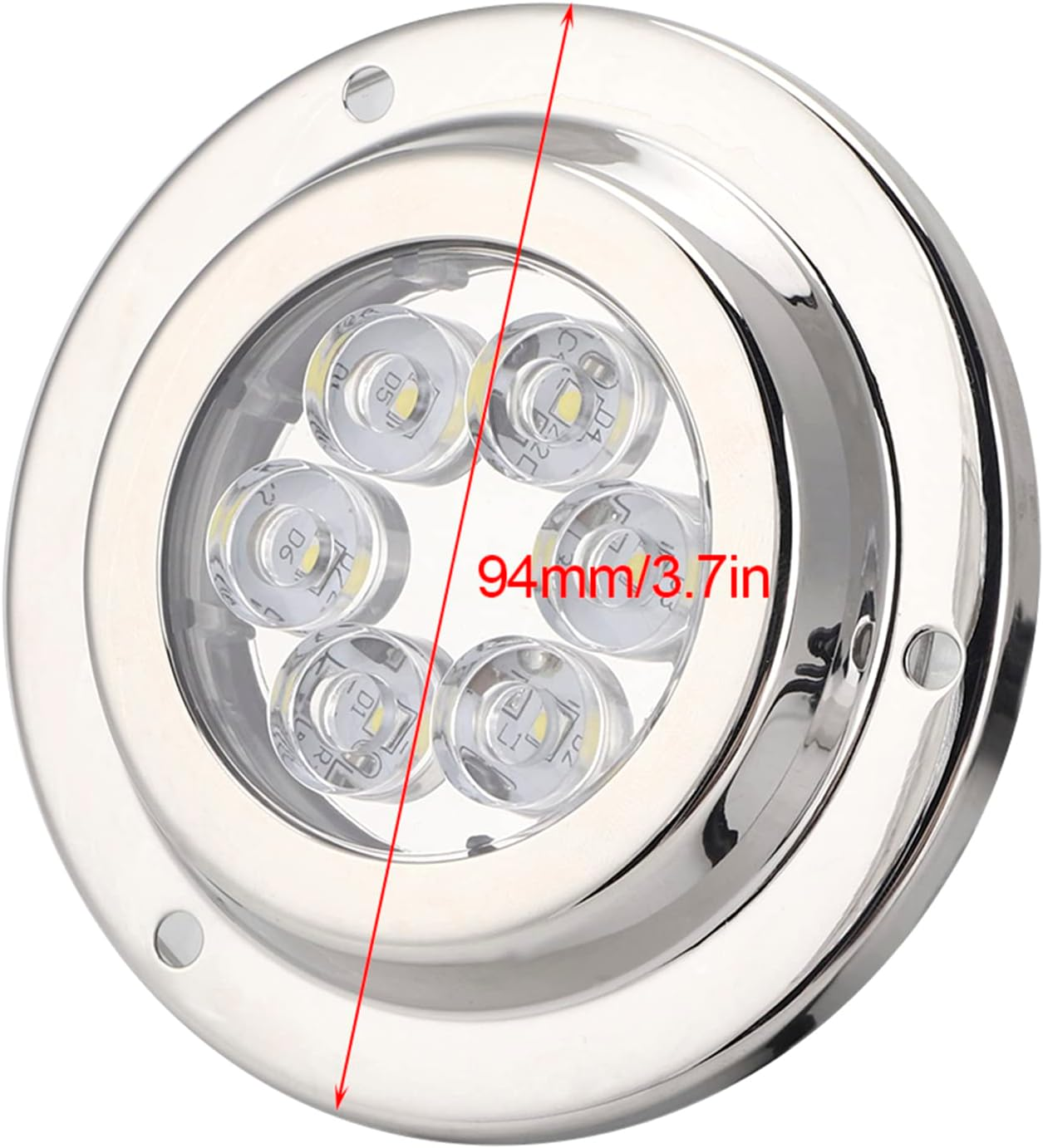 TOPINCN LED Yacht Boat Underwater Light IP68 Waterproof White Light High Luminous Efficiency 50,000 Hours Service Life Stainless Steel 316 for Swimming Pool image number 5