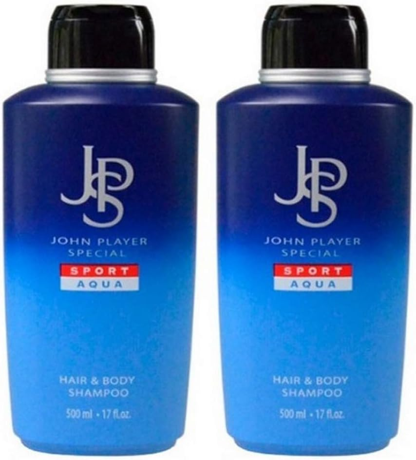 John Player Special Sport Aqua Hair & Body Shampoo 2 X 500 Ml image number 1