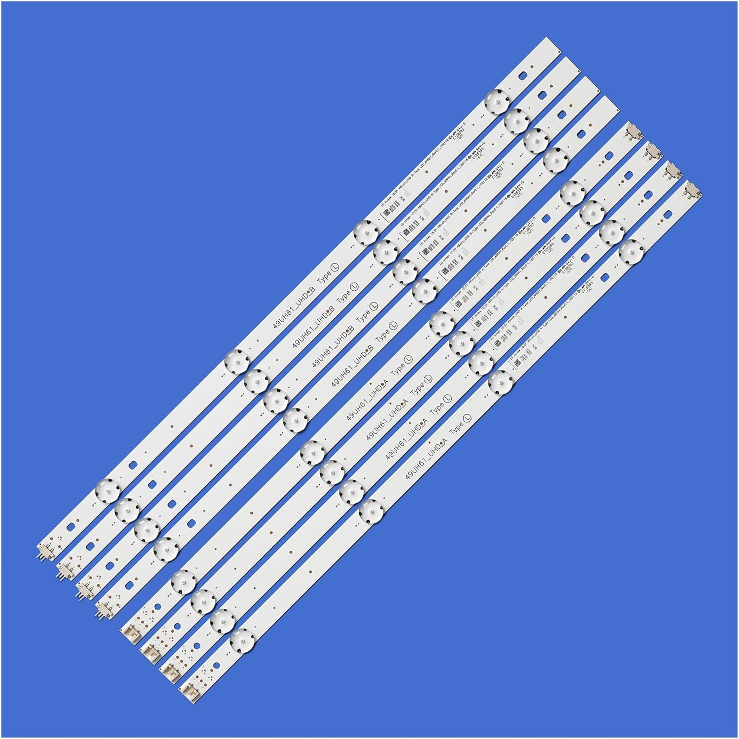 8Pcs LED Strip for L-G TV 49Inch-Uhd_A-Type 15.5Y 49UH610V 49UH620V 49UH603V 49UH610A EAY63192605 49UH61_UHD_A 49Uh61_Uhd_B image number 5