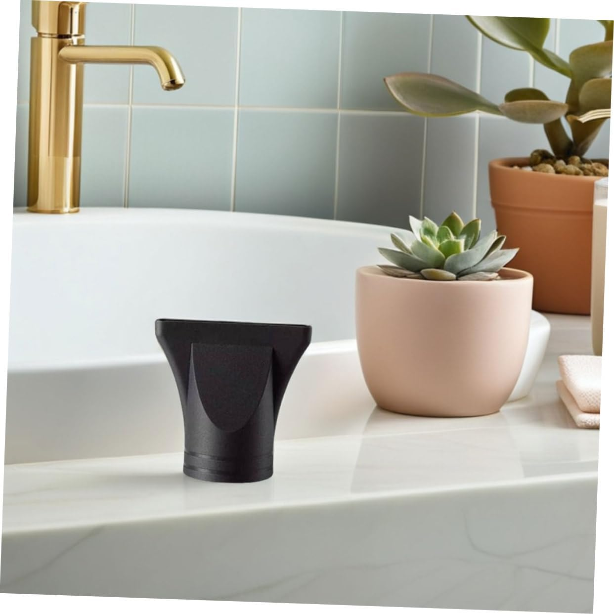 Ipetboom 4Pcs High Temperature Plastic Hair Dryer Nozzle Diffuser Replacement Blow Dryer Attachment Styling Tool for Salon Home Use