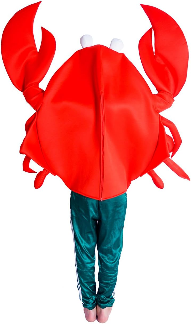 Adult Unisex Crab Costume Funny Animal Party Costume image number 1