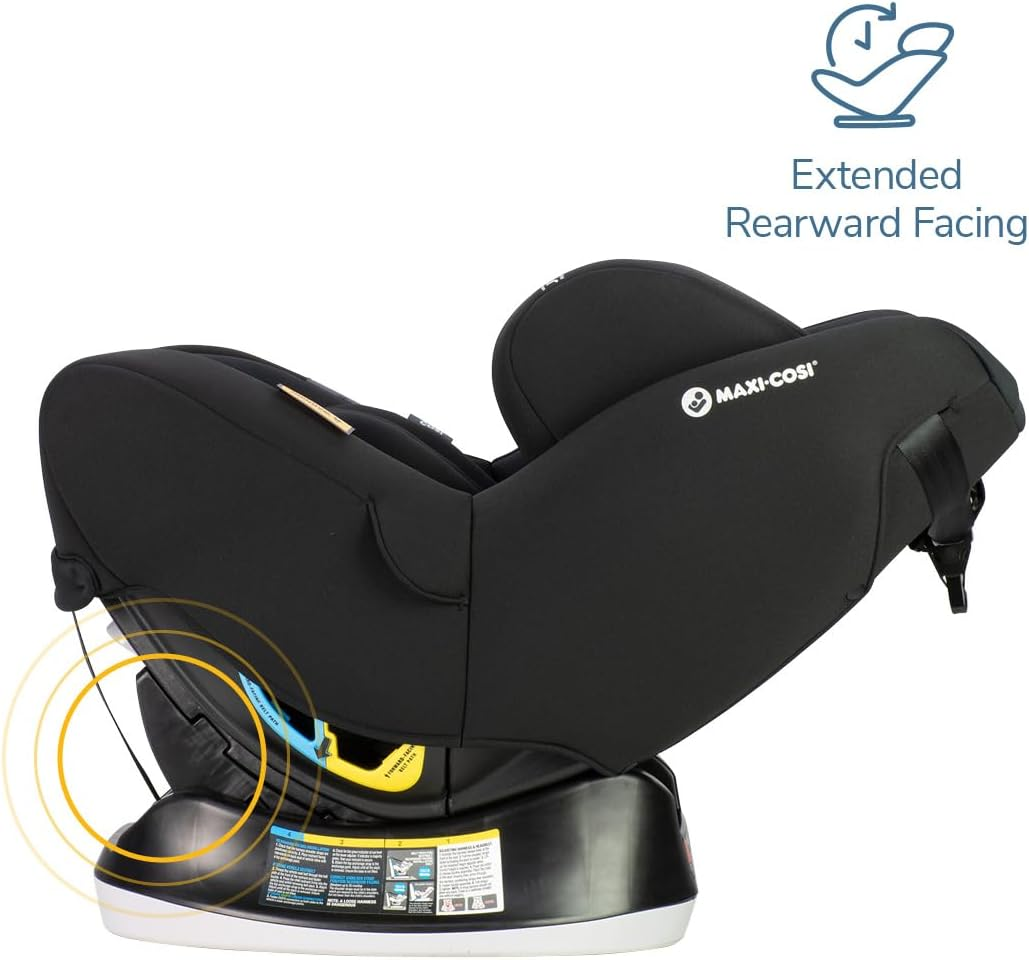 Maxi-Cosi Nova LX Convertible Car Seat -Onyx- Newborn to 4 Years, Extended Rearward Facing to 30 Months, Air Protect Technology, Wicking Fabric, ISOFIX Compatible, Plush Newborn Insert image number 3