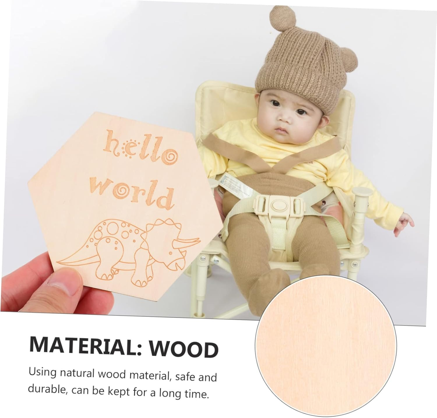 14Pcs Milestone Blocks Newborn Photography Props Monthly Growth Cards Safe Material Keepsake for First Year for Showers image number 6